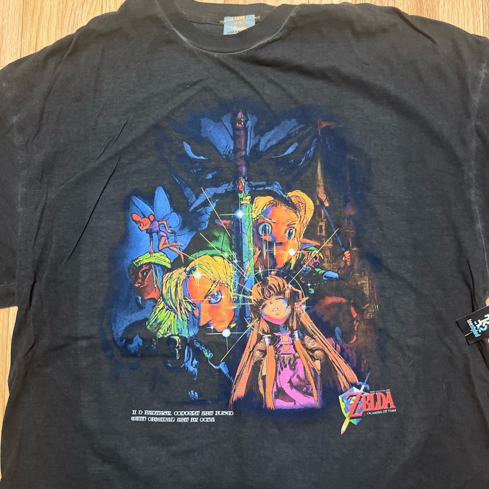 NWT 2D Fantasy Zelda Shirt Mens medium Vintage Graphic Animeteas